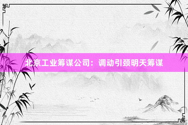 北京工业筹谋公司：调动引颈明天筹谋